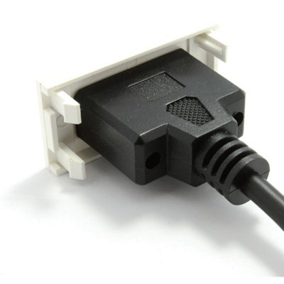 kenable Ready Made Faceplate Module SVGA 15 Pin Socket Panel Mount Stub ...