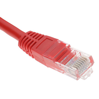 kenable Red Network Ethernet RJ45 Cat5E-CCA UTP PATCH 26AWG Cable Lead 2m