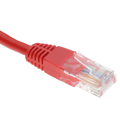 kenable Red Network Ethernet RJ45 Cat5E-CCA UTP PATCH 26AWG Cable Lead 3m