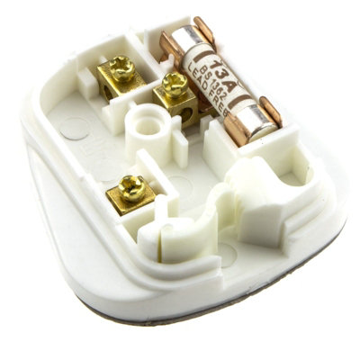 kenable Rewireable Quick Fit 3 Pin UK Mains Plug Fitted with 13A Amp ...