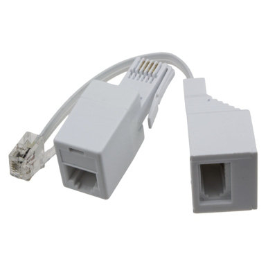 kenable RJ11 Socket Plug & BT Male Female Telephone US to UK & UK to US ...