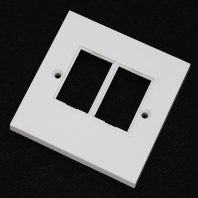 kenable RJ45 Face Plate Wall Socket Double 2 Port for RJ45 LJ6C ...
