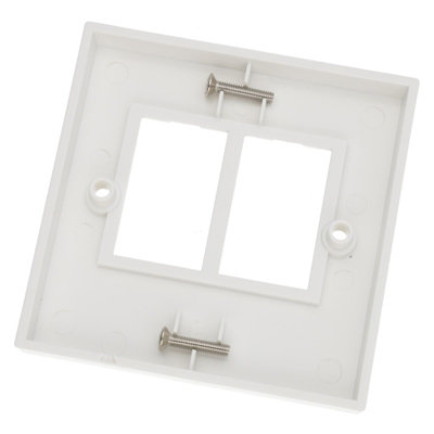 kenable RJ45 Face Plate Wall Socket Double 2 Port for RJ45 LJ6C ...