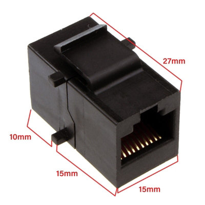 kenable RJ48 RJ45 10 Pin T1 Panel Mount Keystone Chassis Coupler 10P10C ...