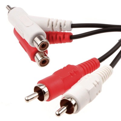 kenable Stackable 2 x RCA Phonos to Phonos Audio Cable 1m