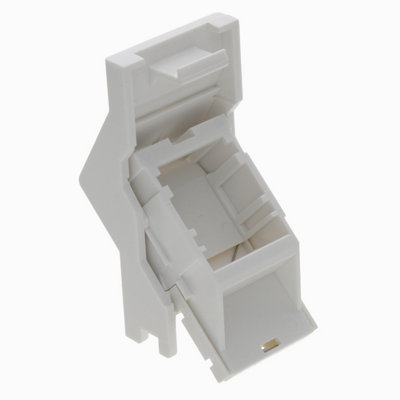 kenable TUK Cat5e Keystone Module Screw Terminal with White Angled Euro ...