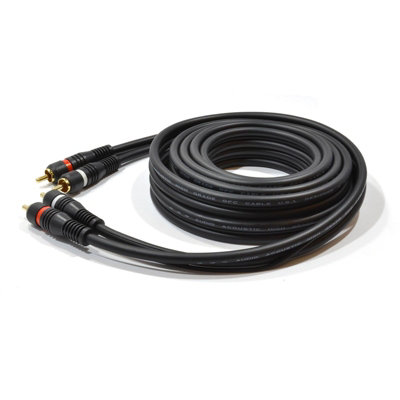 kenable Twin RCA Shielded Phono Audio Cable Oxygen Free Copper & Tag ...