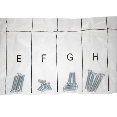 kenable Universal VESA TV Mount Screw Kit for Fixed Tilting Arm Brackets (68 Piece)