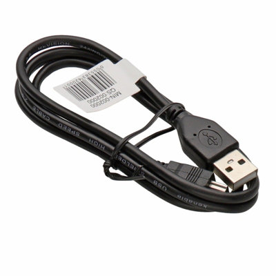 kenable USB 2.0 24AWG Hi-Speed A to mini-B 5 pin Cable Power & Data Lead 1m
