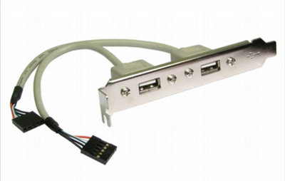 KENABLE USB 2.0 BACKPLATE 2 PORT MOTHERBOARD EXTENDER 2 X 5 PIN