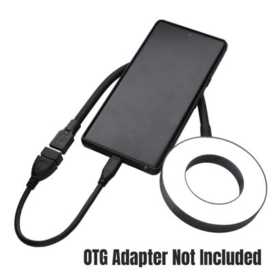 kenable USB LED Ring Light with Flexible Arm Compatible with OTG ...