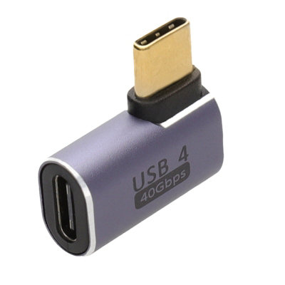 kenable USB4 40 Right Angle Adapter 90 270 Vertical Socket 40Gbps USB-C ...