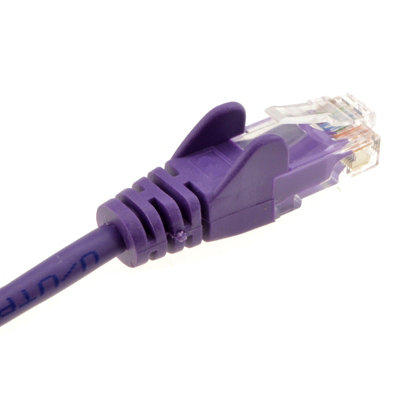 kenable Violet Network Ethernet RJ45 Cat5E-CCA UTP PATCH 26AWG Cable 1m