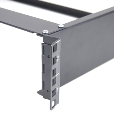 kenable Wall Mounted Patch Panel Bracket 2U for 19 inch Rack Open Frame ...