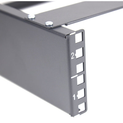 kenable Wall Mounted Patch Panel Bracket 2U for 19 inch Rack Open Frame ...