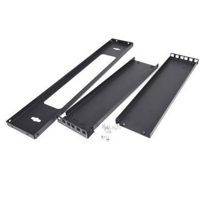kenable Wall Mounted Patch Panel Bracket 2U for 19 inch Rack Open Frame ...