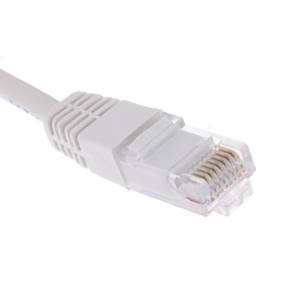 kenable White Network Ethernet RJ45 Cat-5E UTP PATCH LAN COPPER Cable ...