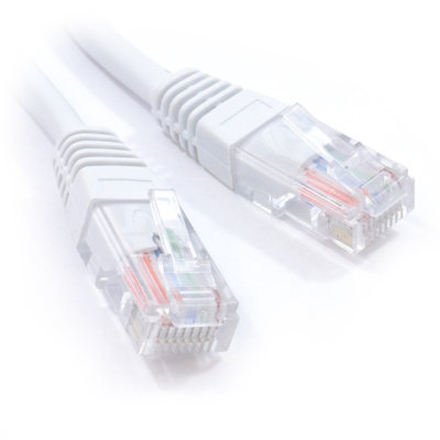 kenable White Network Ethernet RJ45 Cat5E-CCA UTP PATCH 26AWG Cable ...