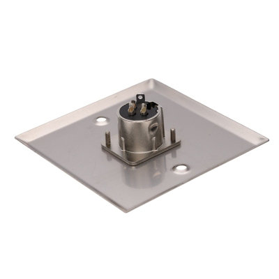 kenable XLR 3 Pin Female Socket Wall Faceplate Solder Terminal with ...