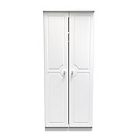 Kendal 2 Door Wardrobe in White Ash (Ready Assembled)