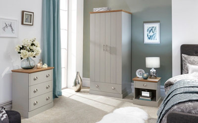 Kendal 3 Piece Bedroom Set Grey