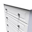 Kendal 4 Drawer Chest in White Ash (Ready Assembled)