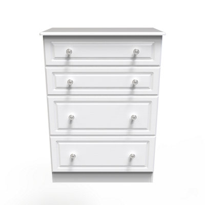 Kendal 4 Drawer Deep Chest in White Ash (Ready Assembled)