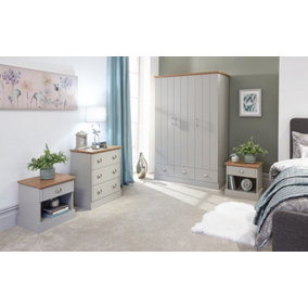 Kendal 4 Piece Bedroom Set Grey