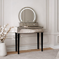 Kendall x Laguna Silver LED Mirror Dressing Table