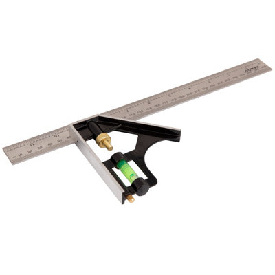 Kendo 12" Imperial & Metric Combination Square DIY at B&Q