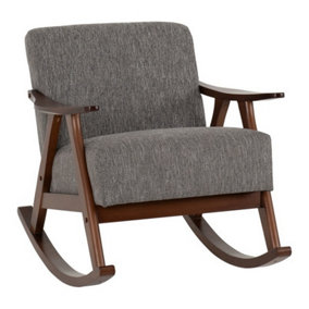 Kendra Rocking Chair - L89 x W74 x H78.5 cm - Grey Fabric