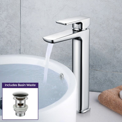 Keninton Bathroom Basin Mixer Tall Tap | DIY at B&Q