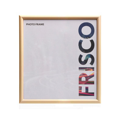 Kenro Frisco Series Gold Photo Frame 16x16 Inch / 40x40cm Wall Hanging with Glass Front - FR4040WH