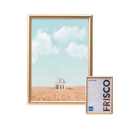 Kenro Frisco Series Gold Photo Frame A3 / 29.7x42cm Wall Hanging with Acrylic Front - FRA3WH