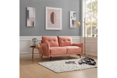 2 seater blush 2024 pink sofa