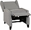 Kensington Recliner Chair - L164 x W70 x H104 cm - Dogtooth Fabric