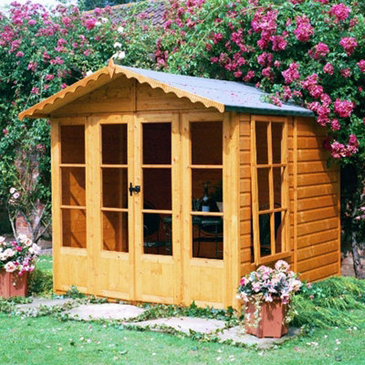 Kensington Shiplap Summerhouse Garden Sun Room Approx 7 x 7 Feet - 3
