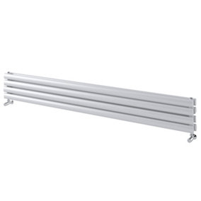 Kensington White Double Horizontal Radiator - 235x1800mm