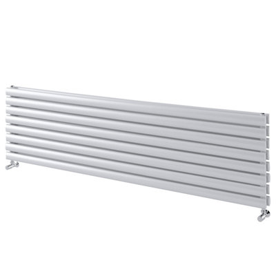 Kensington White Double Horizontal Radiator - 472x1200mm