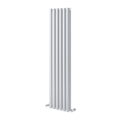 Kensington White Double Vertical Radiator - 1500x350mm