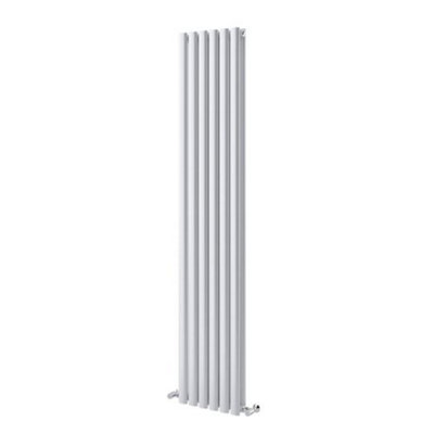 Kensington White Double Vertical Radiator - 1500x472mm