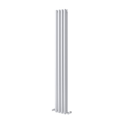 Kensington White Double Vertical Radiator - 1800x235mm