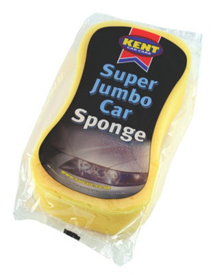 Kent Jumbo Sponge Car Cleaning Wash Valeting Synthetic Pad Super Deep