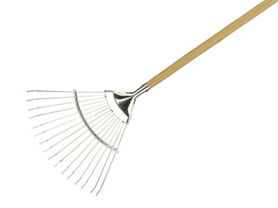 Kent & Stowe 70100062 Stainless Steel Lawn & Leaf Rake FSC K/S70100062