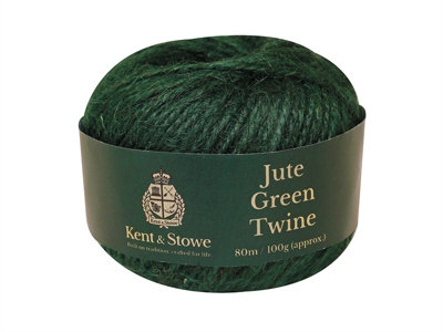 Kent & Stowe 70100800 Jute Twine Green 80m (100g) K/S70100800