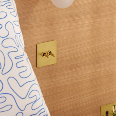 KEPLER 1G Knurled Toggle Switch - Brass