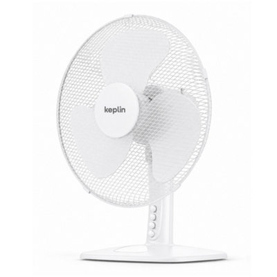 KEPLIN 12inch Desk Fan, 3-Speed, 85 Degree Oscillating, Quiet, Tilt ...