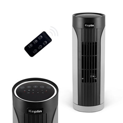 KEPLIN 13-inch Tower Fan - Remote Control, Touch Panel, LED, 3 Speeds & Modes - Silver Price Comparisons | Compare The Build