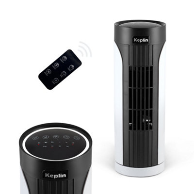 KEPLIN 13-inch Tower Fan - Remote Control, Touch Panel, LED, 3 Speeds & Modes - White Price Comparisons | Compare The Build