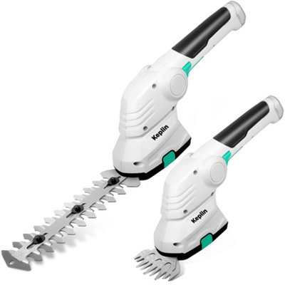 Keplin 2 in 1 Cordless Grass Shear & Hedge Trimmer 7.2V Rechargeable ...